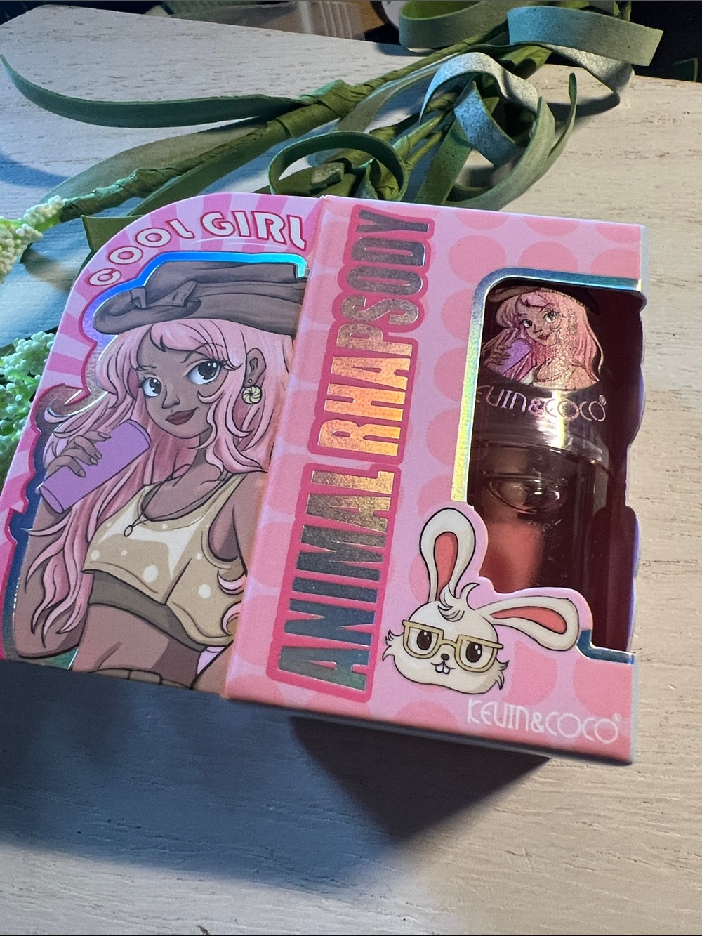 Kevin & CoCo pink lip oil